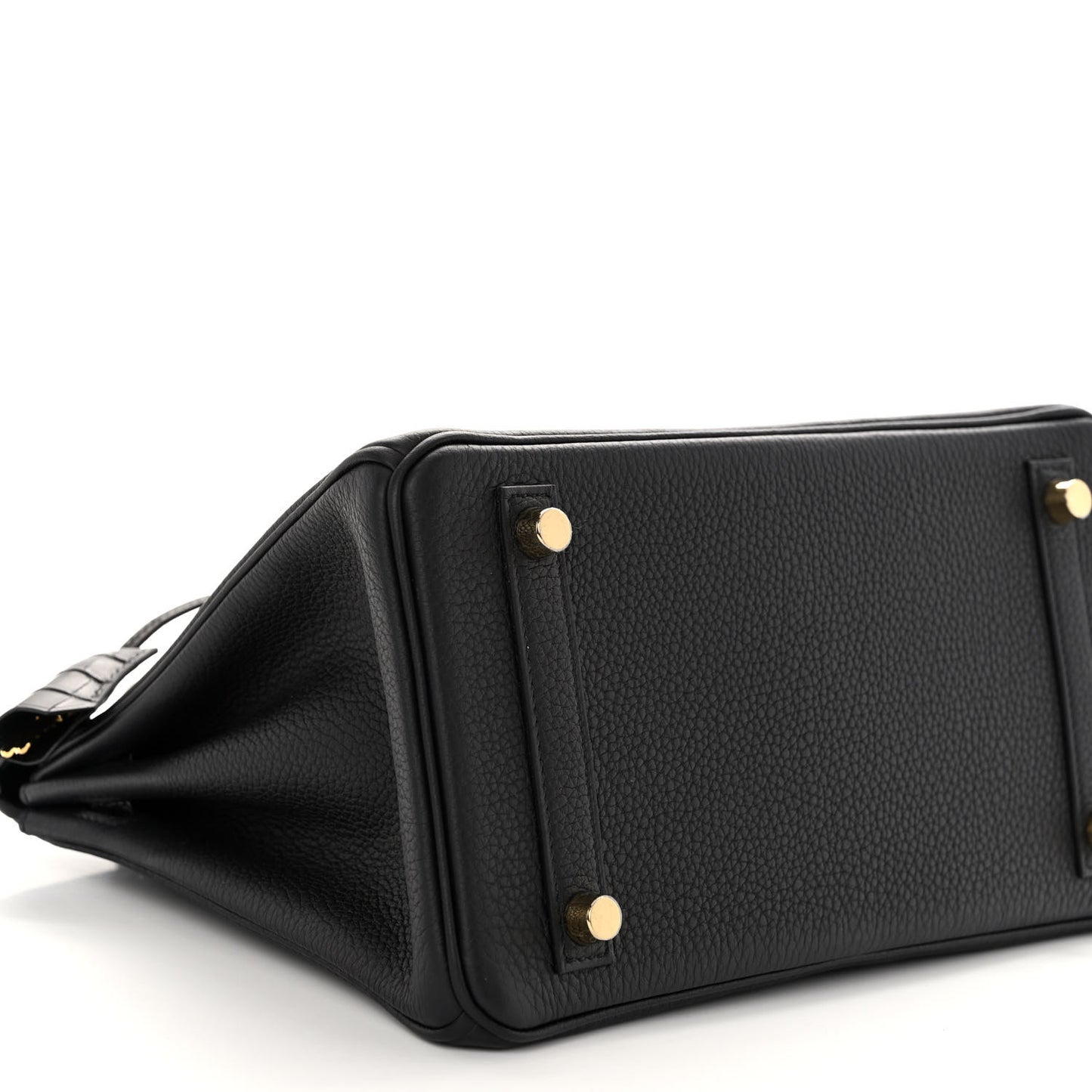 Togo Matte Alligator Birkin Touch 25 Black