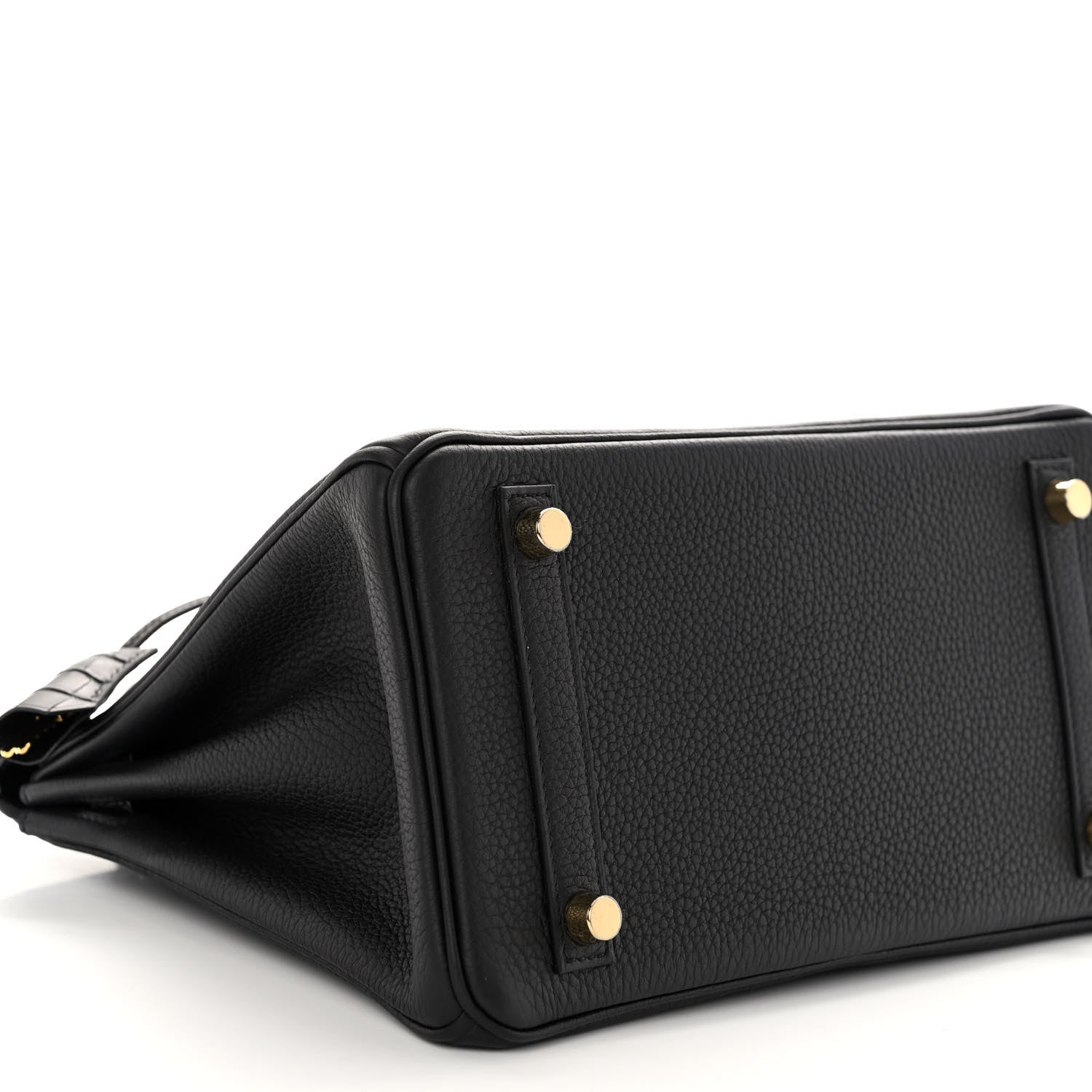 Hermes Togo Matte Alligator Birkin Touch 25 Black 9 of 13