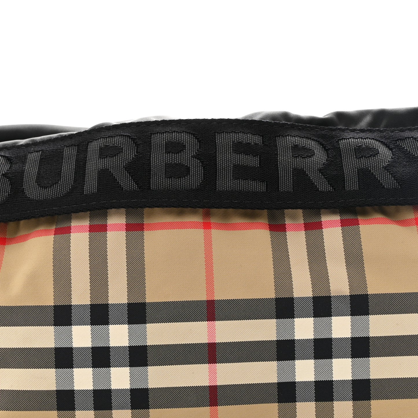 Nylon Vintage Check Sonny Bum Bag Archive Beige Black