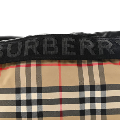 Burberry Nylon Vintage Check Sonny Bum Bag Archive Beige Black 7 of 9