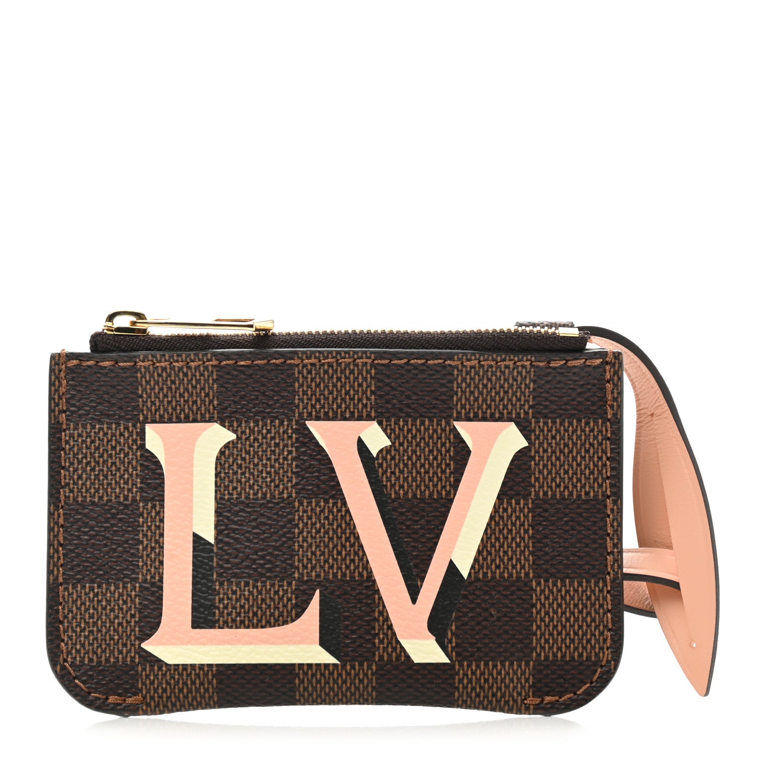 Louis Vuitton Damier Ebene Belmont Pochette Venus Pink 1 of 7