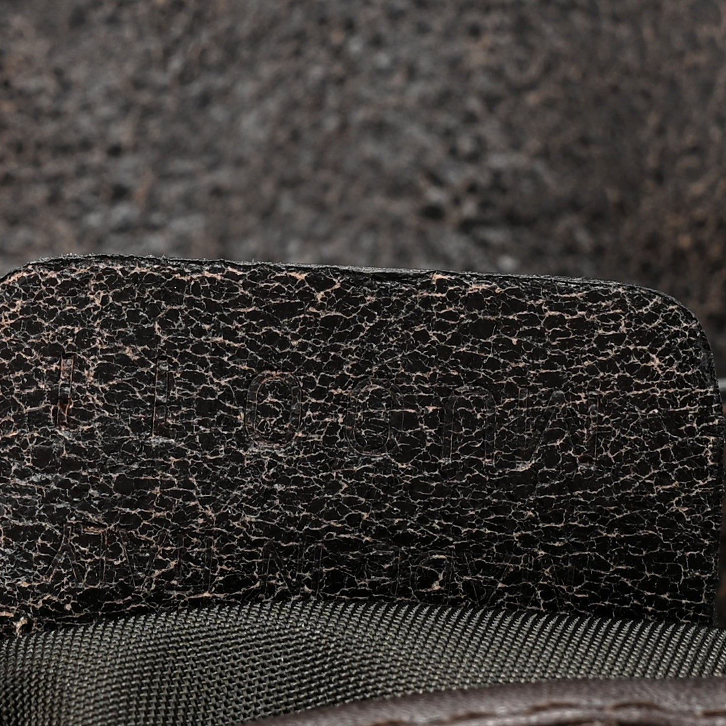 Distressed Calfskin Saddle Bag Brown