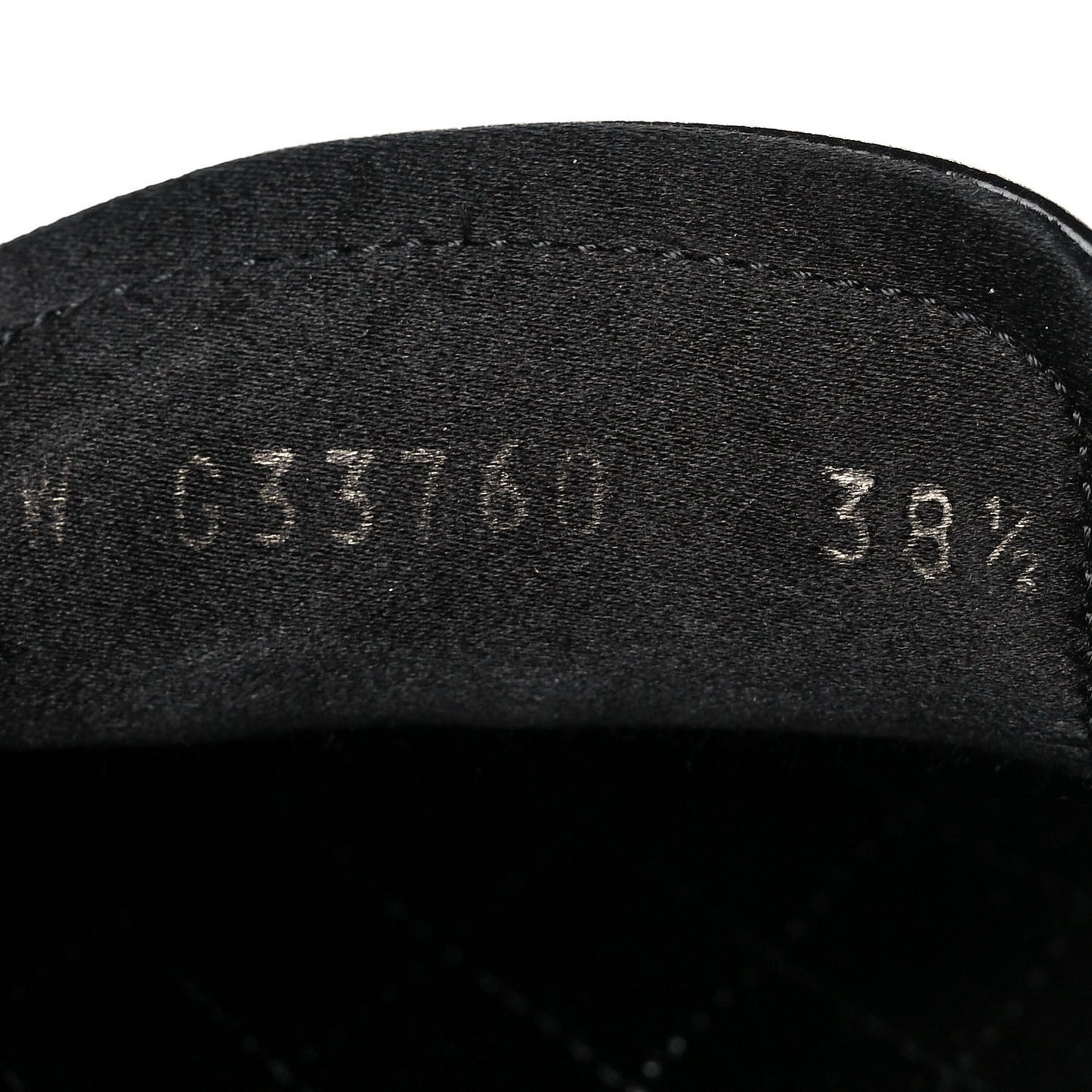 Crackled Patent Calfskin CC Mocassin Loafers 38.5 Black
