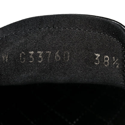 Chanel Crackled Patent Calfskin CC Mocassin Loafers 38.5 Black 8 of 9