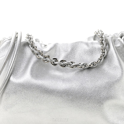 Loewe Metallic Nappa Donut Chain Flamenco Knot Silver 7 of 9