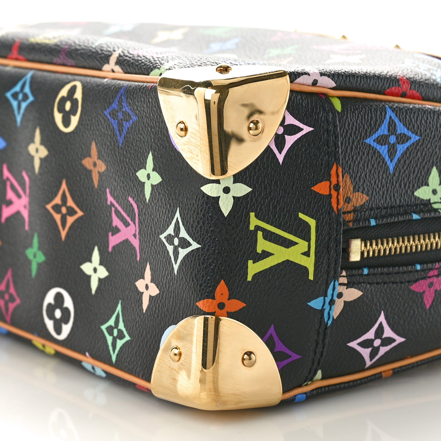 Louis Vuitton Monogram Multicolor Trouville Black 8 of 9