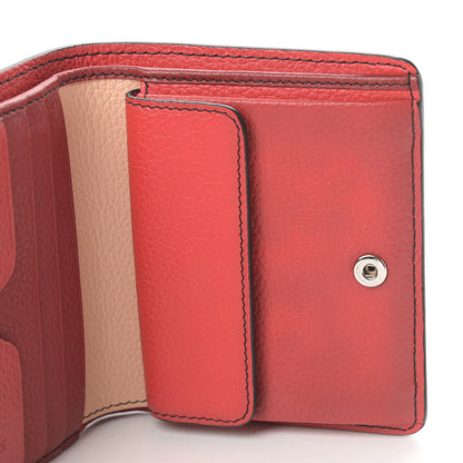 Alexander McQueen Calfskin Skull Short Flap Wallet Pink 8 of 10