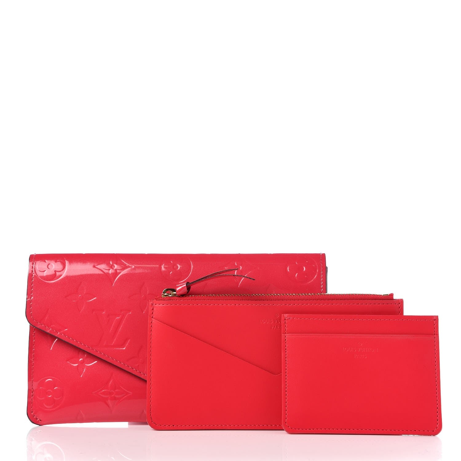 Louis Vuitton Vernis Jeanne Wallet Hot Pink 3 of 9