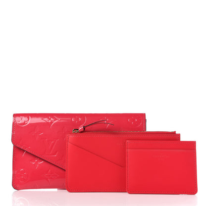Louis Vuitton Vernis Jeanne Wallet Hot Pink 3 of 9