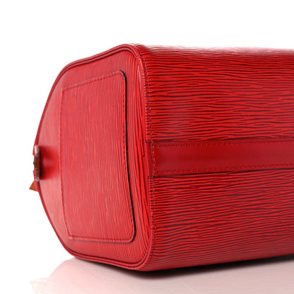 Louis Vuitton Epi Speedy 25 Castillan Red 7 of 11