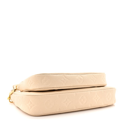 Louis Vuitton Empreinte Monogram Giant Multi Pochette Accessories Cream 4 of 10
