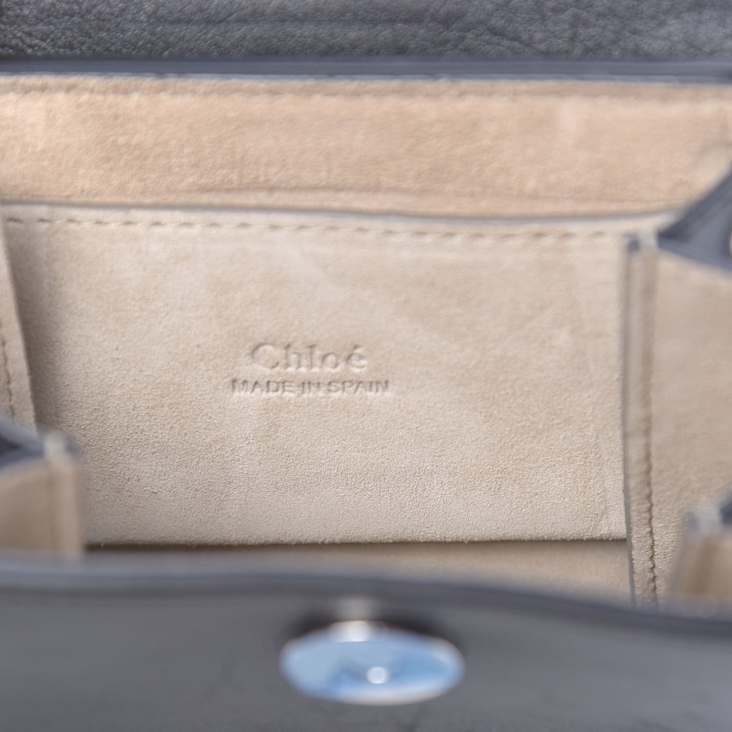 Suede Calfskin Mini Faye Bracelet Bag Black