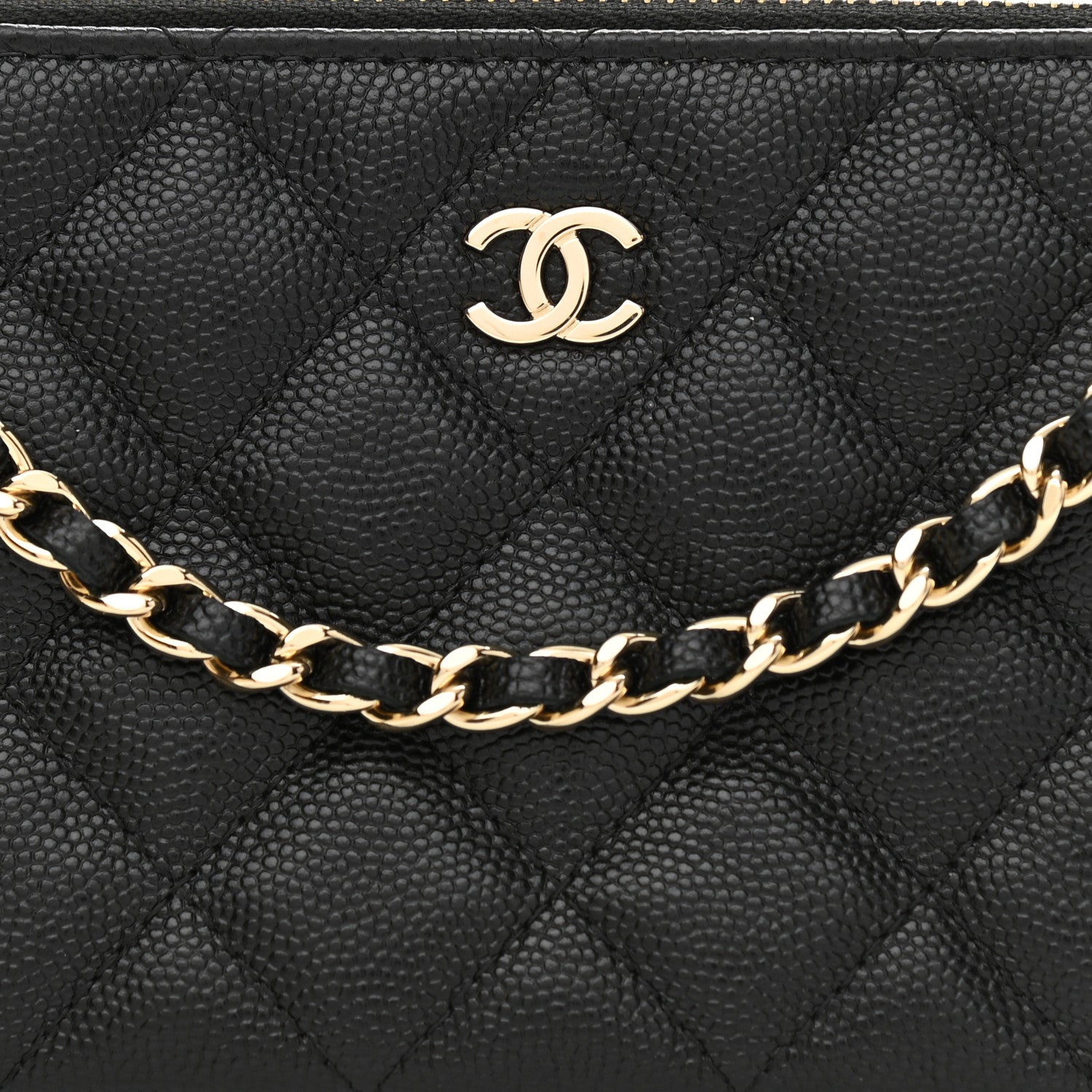 Chanel Caviar Quilted Small Clutch With Chain Black 9 of 12