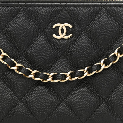 Chanel Caviar Quilted Small Clutch With Chain Black 9 of 12