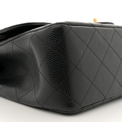 Chanel Caviar Quilted Jumbo Double Flap Black 9 of 13