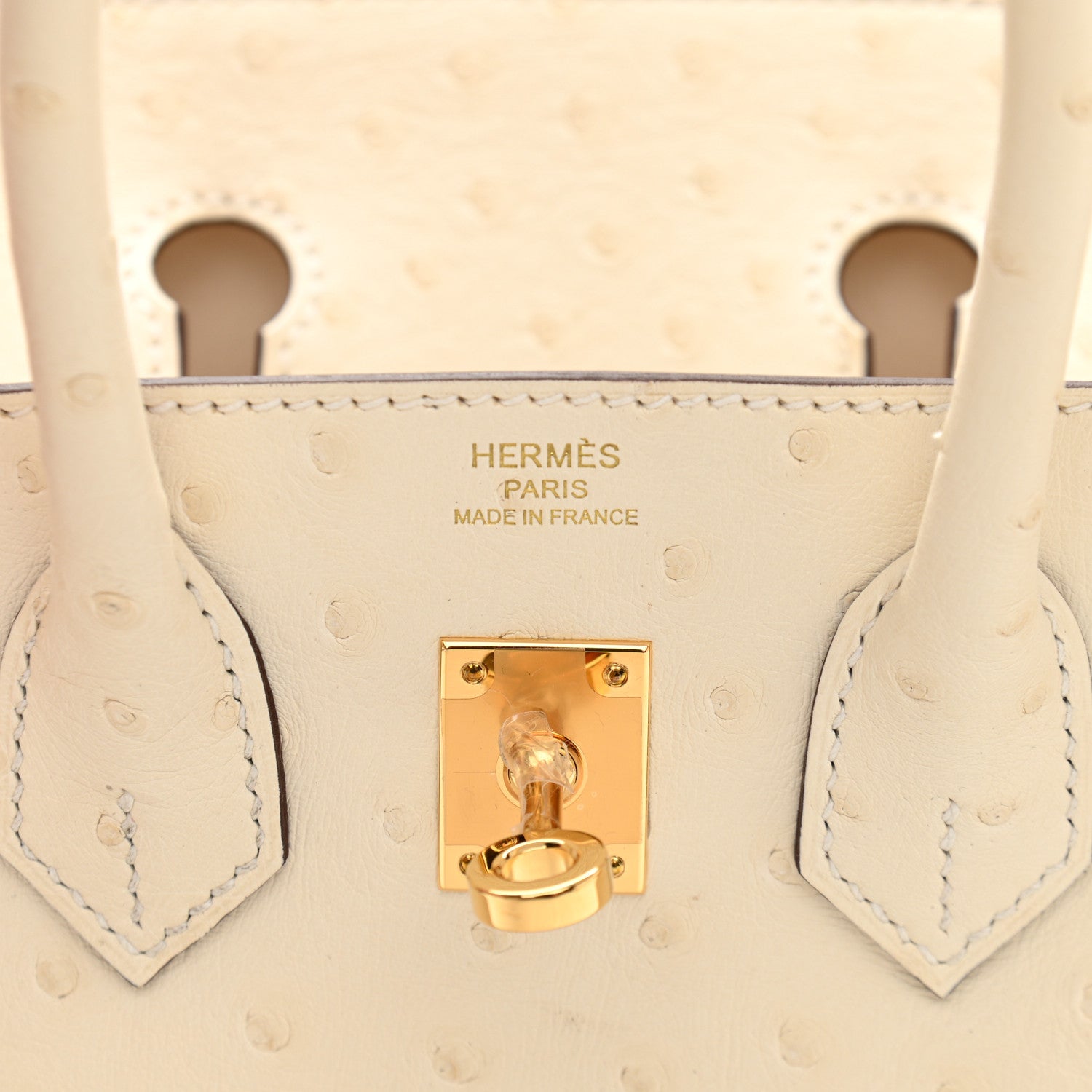 Hermes Ostrich Birkin 25 Nata 6 of 11
