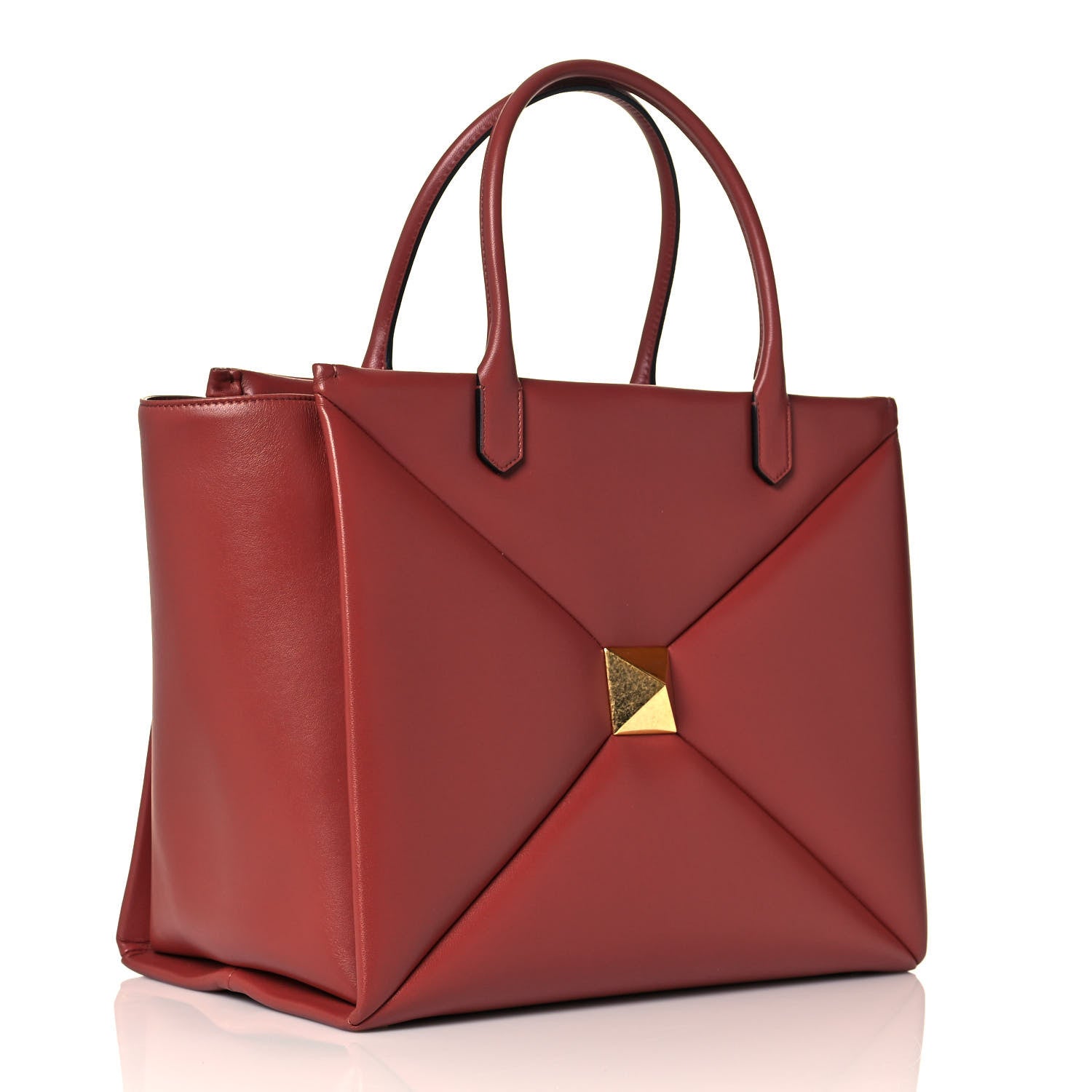 Valentino Garavani Nappa Large One Stud Handbag Gingerbread 3 of 11