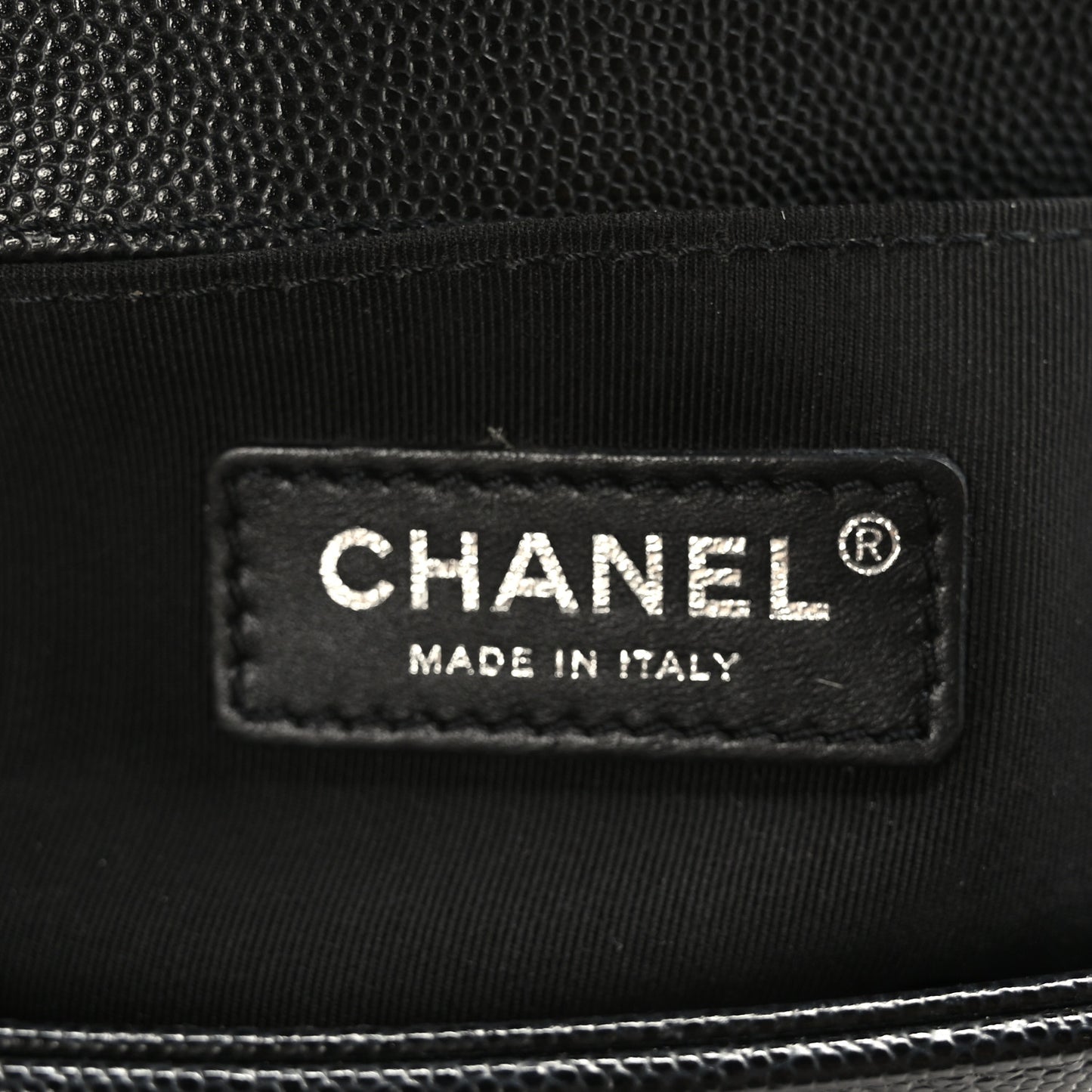 Caviar Quilted Small Boy Flap Black