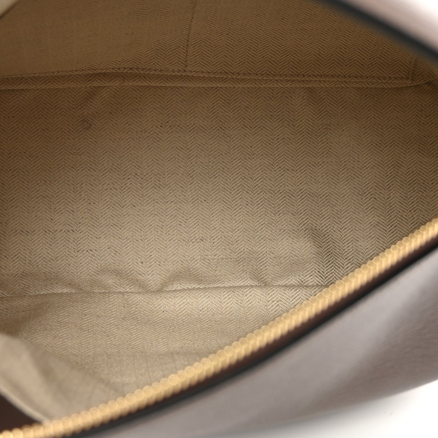 Goatskin Medium Puzzle Edge Bag Taupe