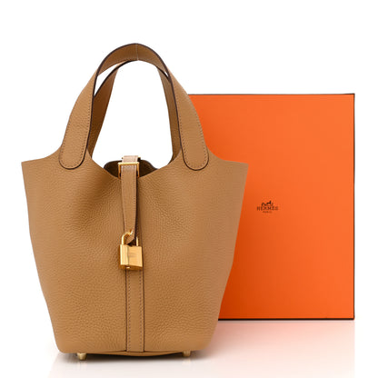 Hermes Taurillon Clemence Picotin Lock 18 PM Biscuit 11 of 11