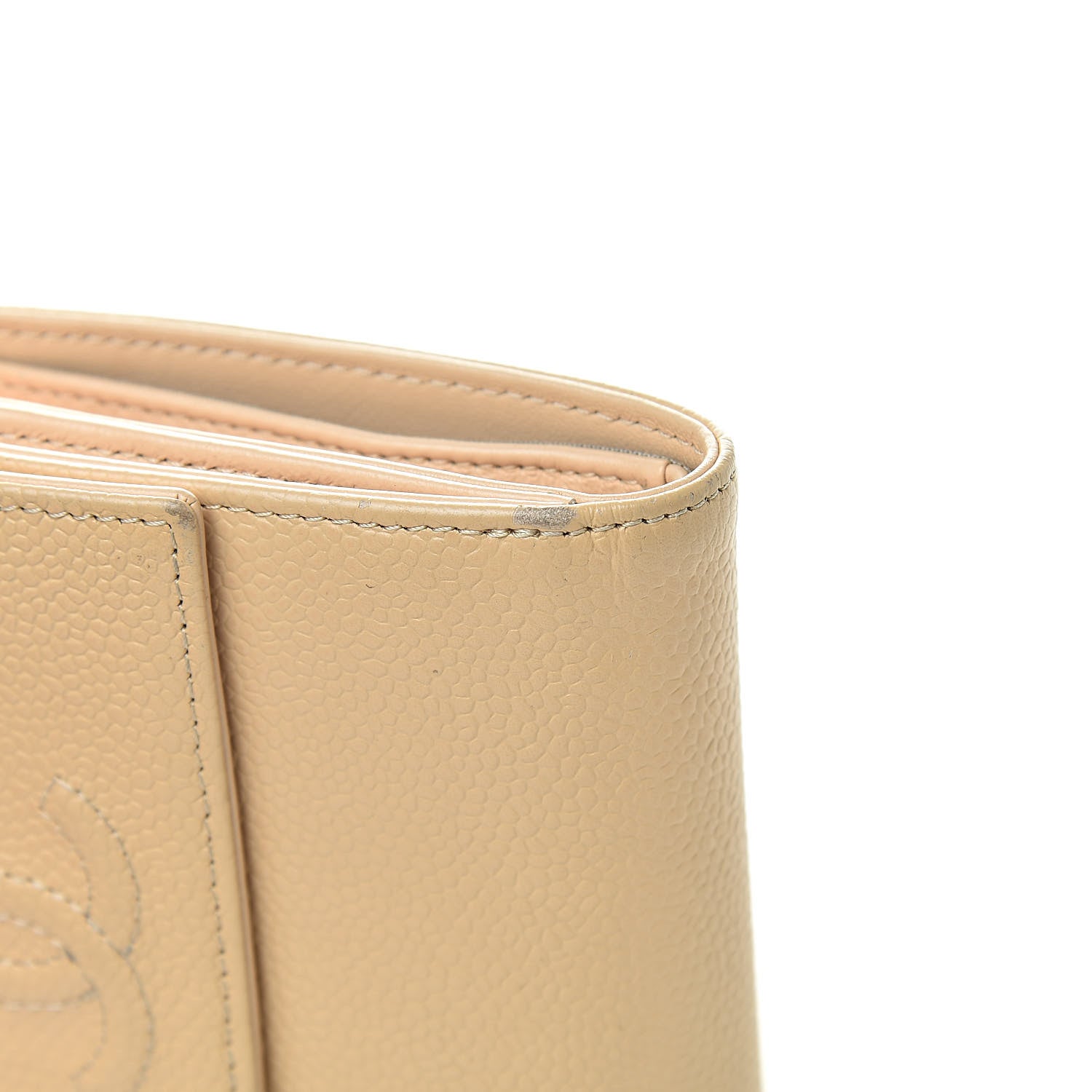 Chanel Caviar Timeless CC Compact Flap Wallet Beige 13 of 15