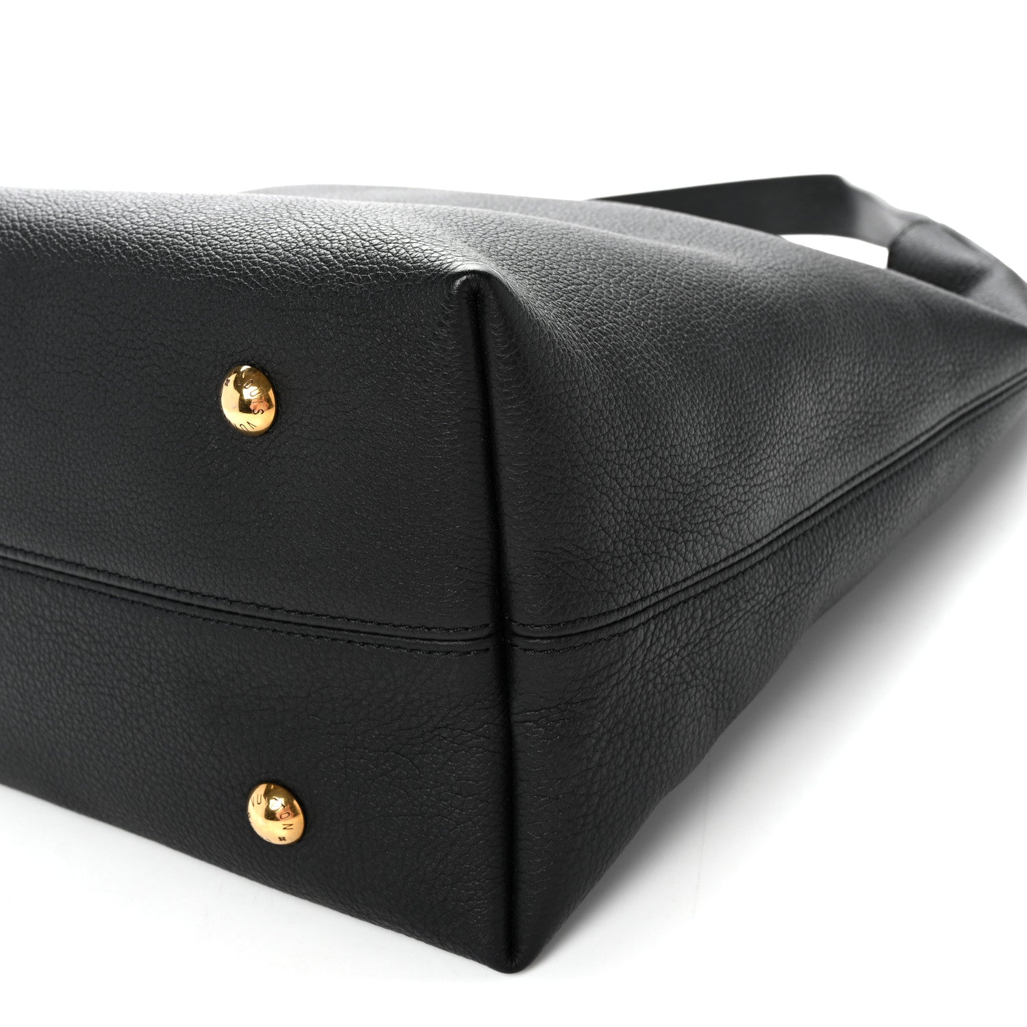 Louis Vuitton Grained Calfskin Low Key Hobo MM Black 9 of 9