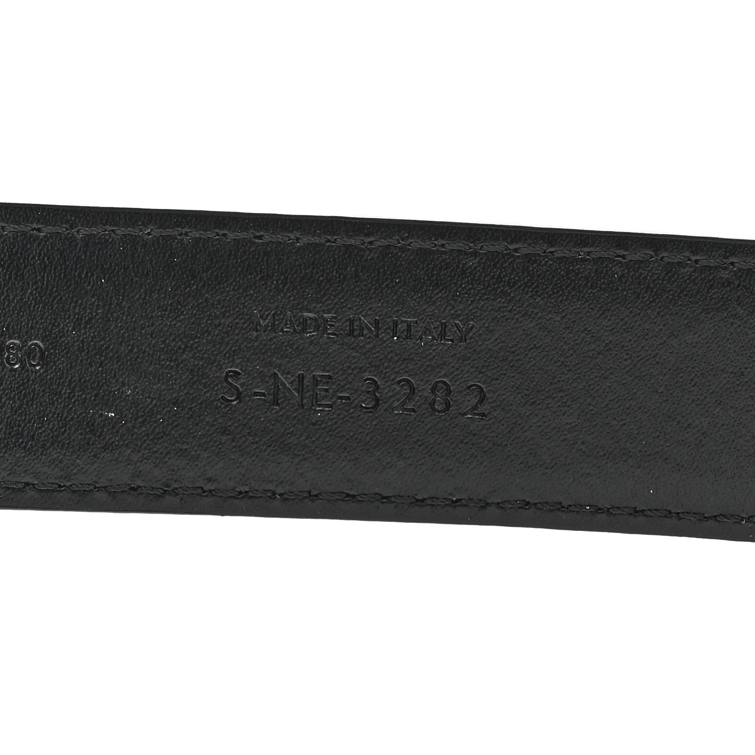 Celine Box Calfskin Medium 25mm Triomphe Belt 80 32 Black 4 of 6