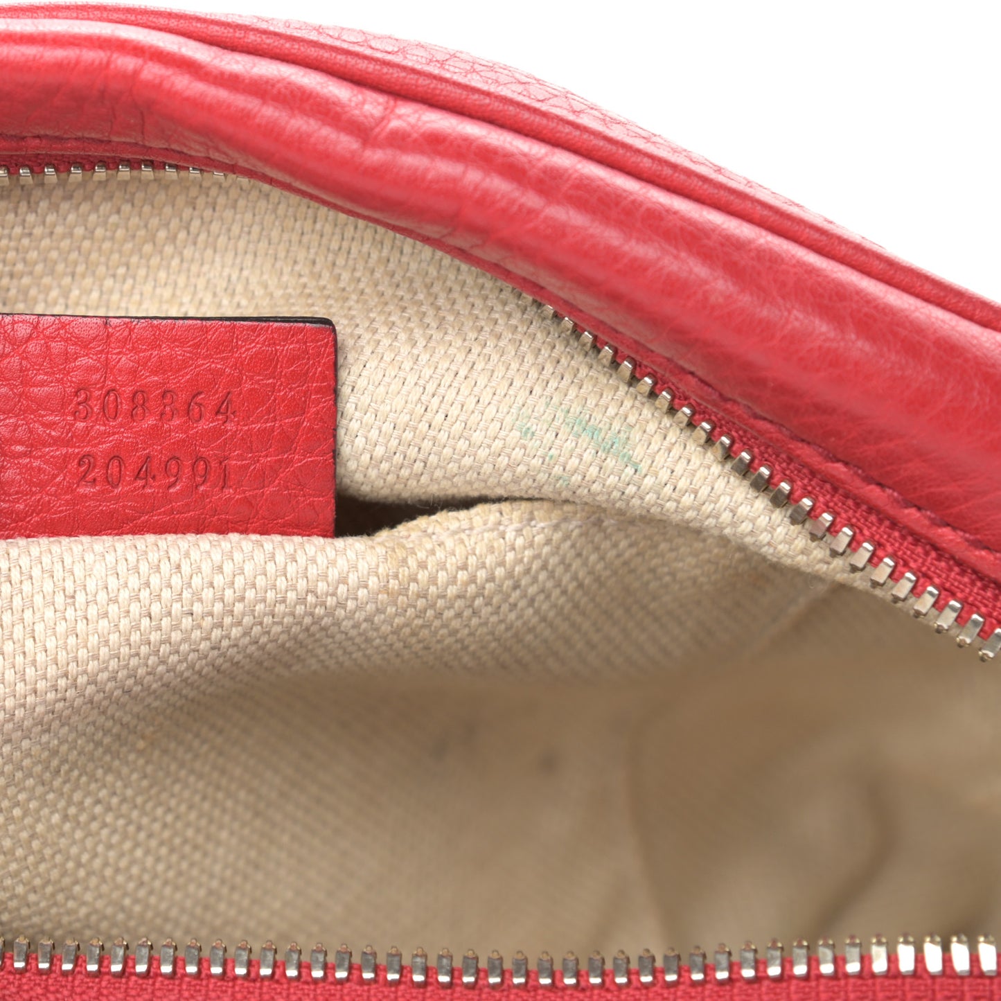 Pebbled Calfskin Small Soho Disco Bag Tabasco Red