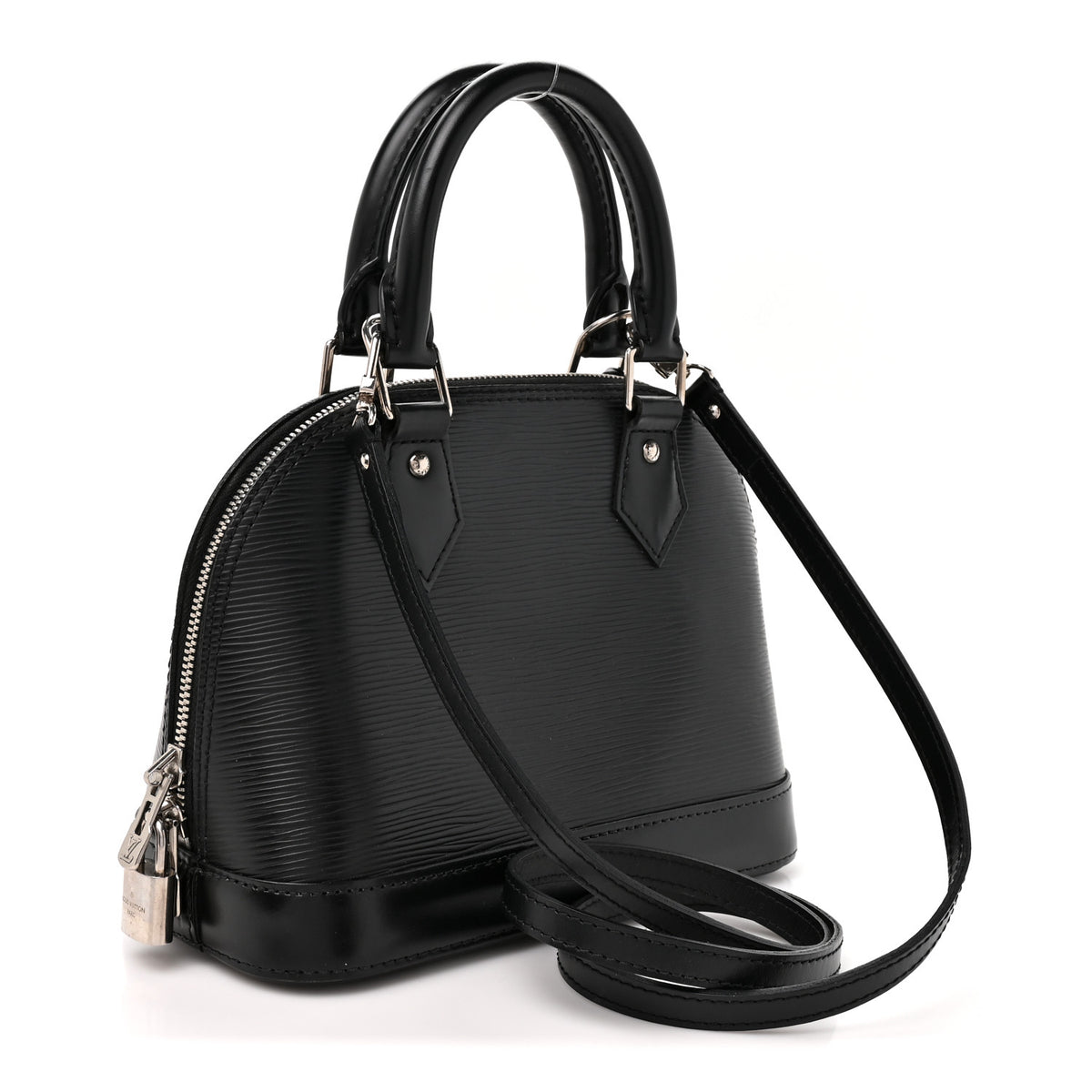 Louis Vuitton Epi Alma BB Black 3 of 9