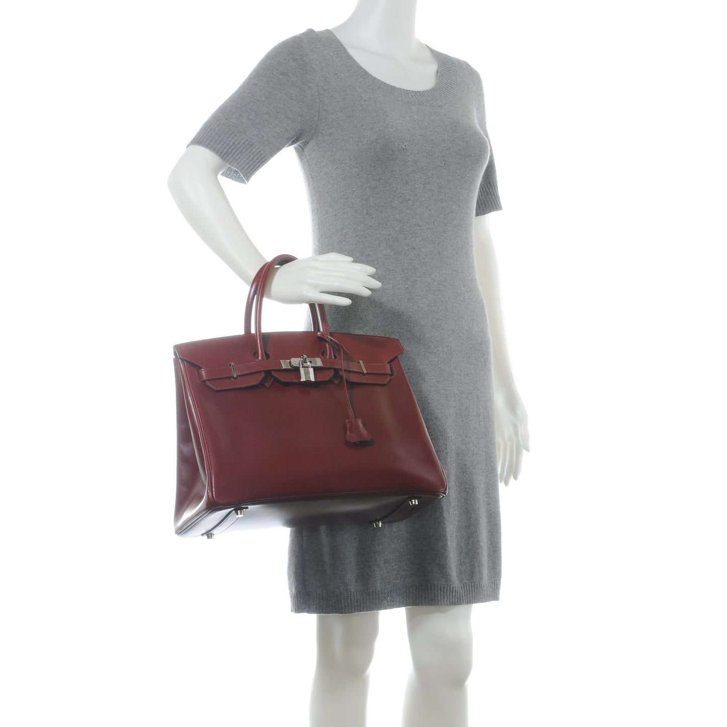 Box Calfskin Birkin 35 Rouge H
