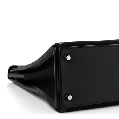 Hermes Box Toile Lakis Kelly 35 Black 9 of 10