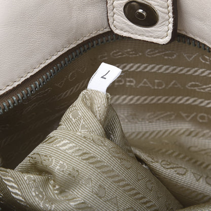 Prada Nappa Woven Fringe Tote Cera 9 of 16