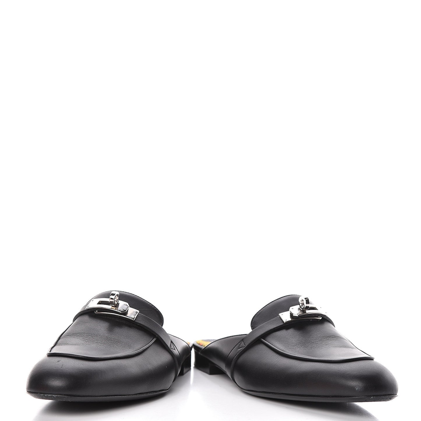 Calfskin Oz Mules 39 Black