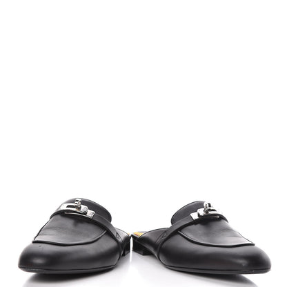 Hermes Calfskin Oz Mules 39 Black 6 of 13