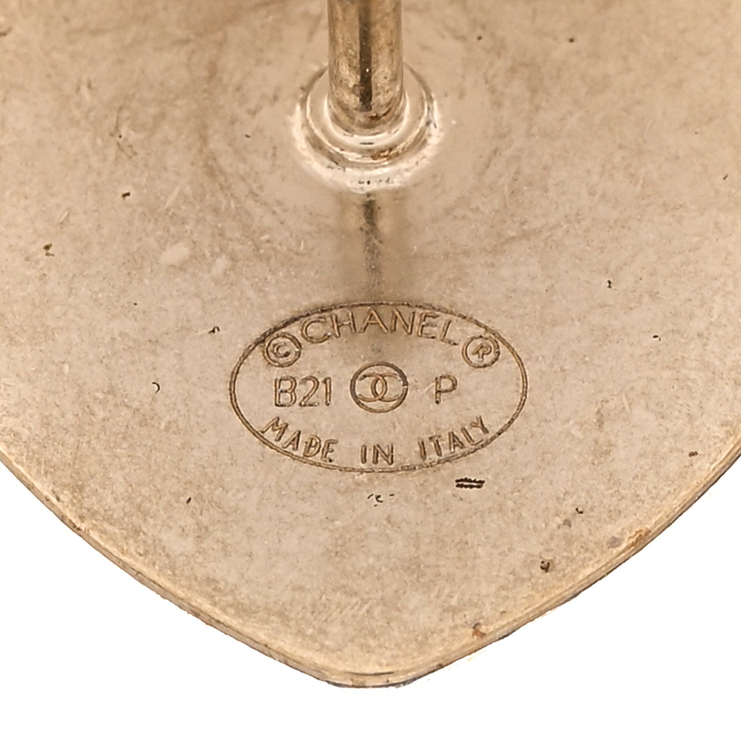 Chanel Metal Strass Crystal Quilted CC Heart Scissors Perfume Brooch Set Gold 4 of 4