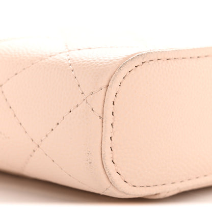 Chanel Caviar Quilted Phone Holder With Chain Light Pink 10 of 12