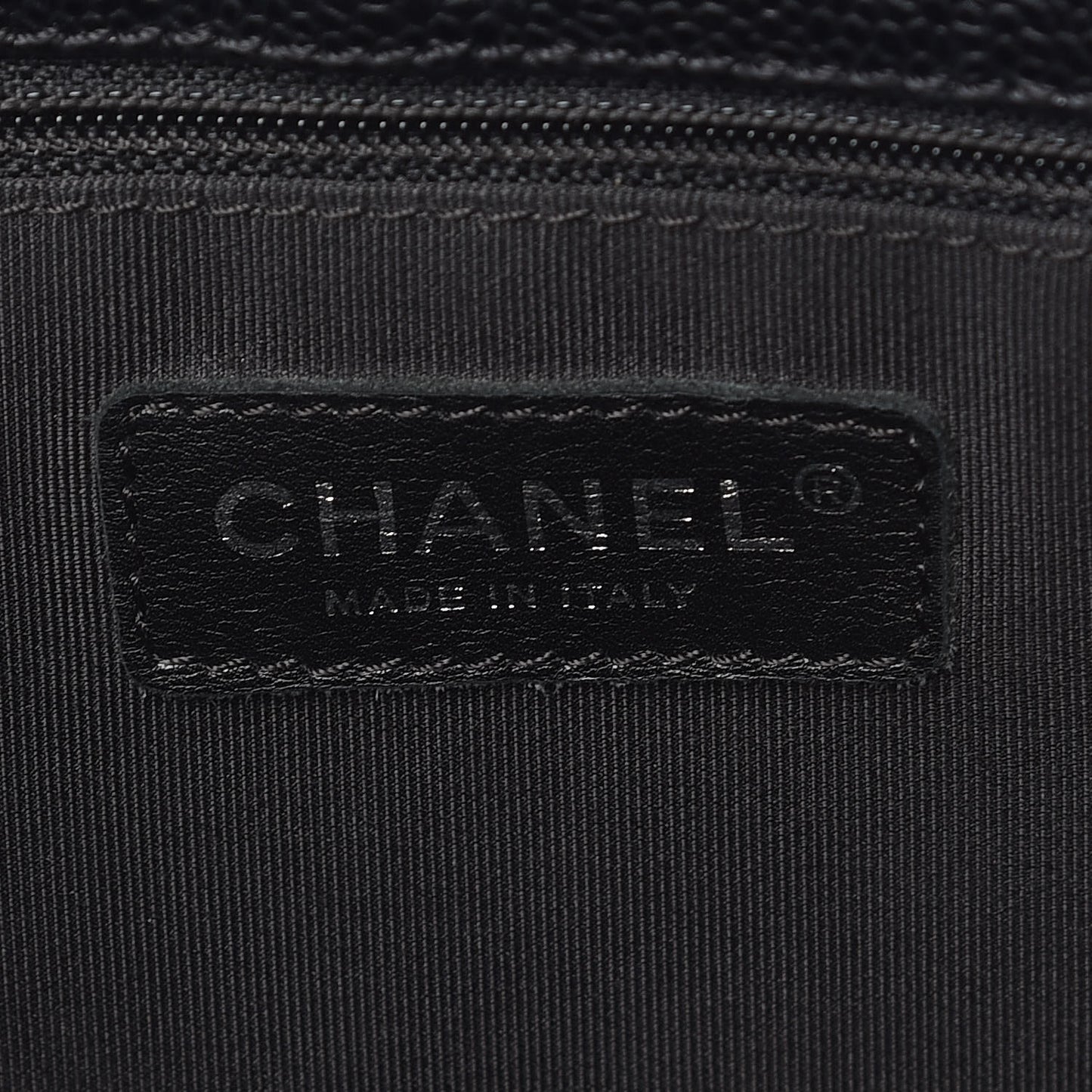 Caviar Quilted Grand Shopping Tote GST Black