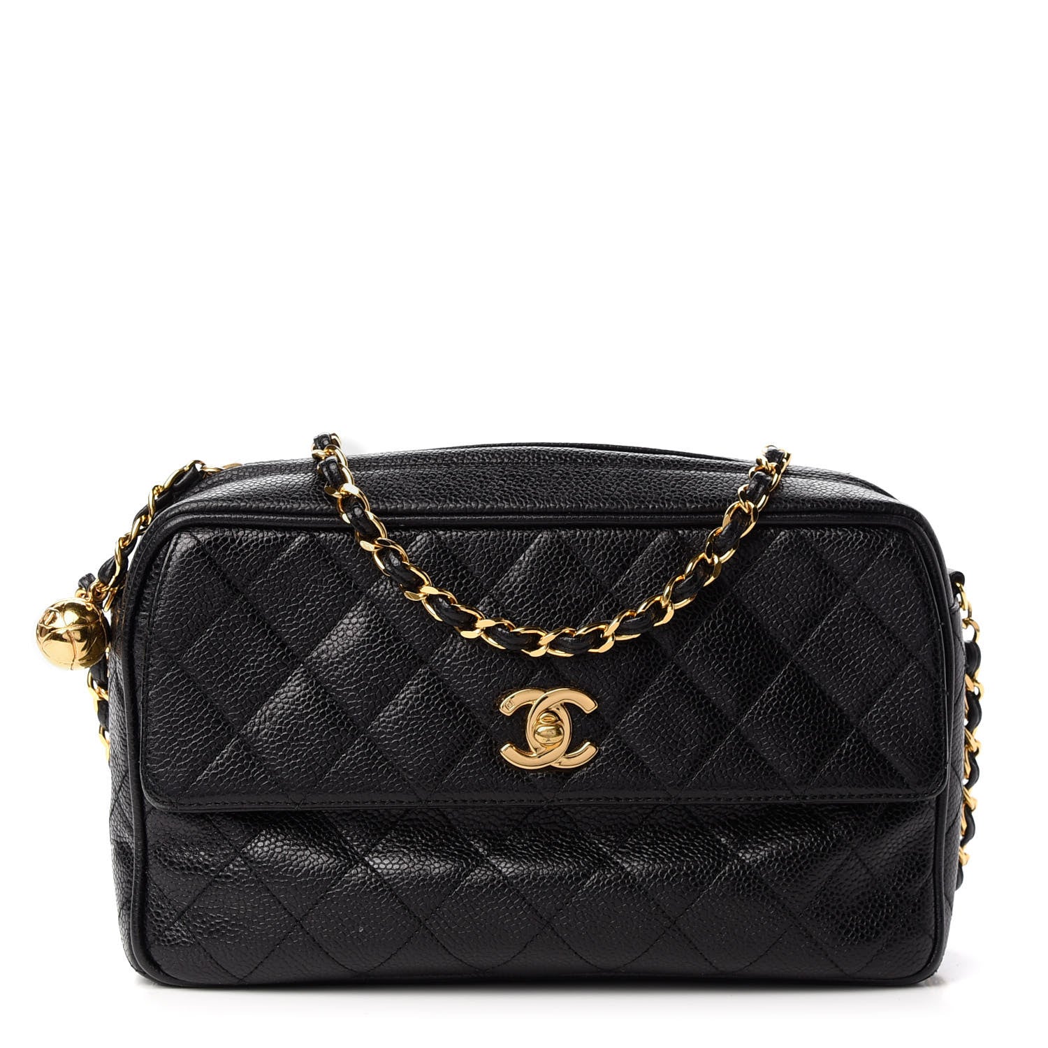 Chanel Caviar Quilted Camera Case Black 1 of 9
