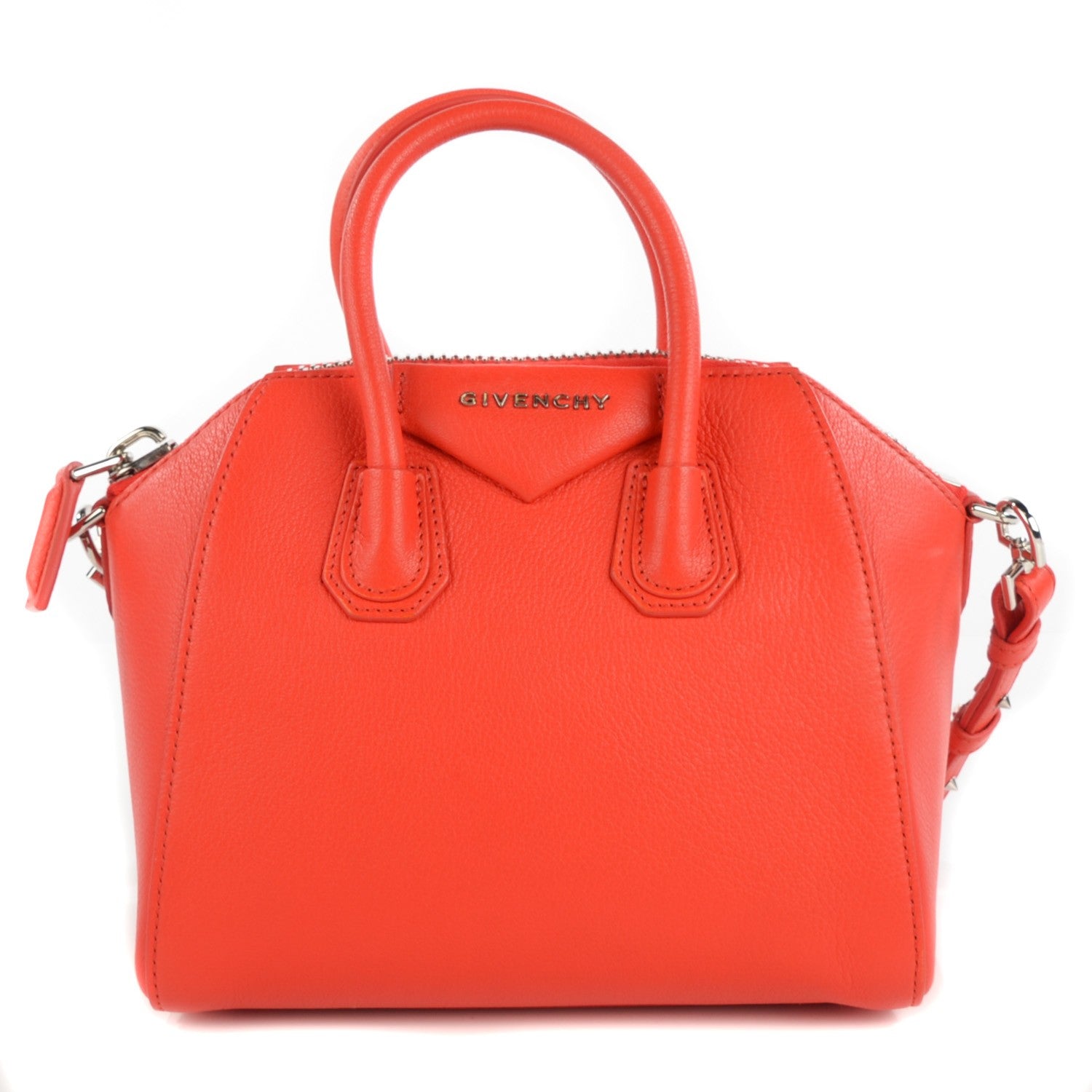 Givenchy Sugar Goatskin Mini Antigona Burnt Orange 1 of 10