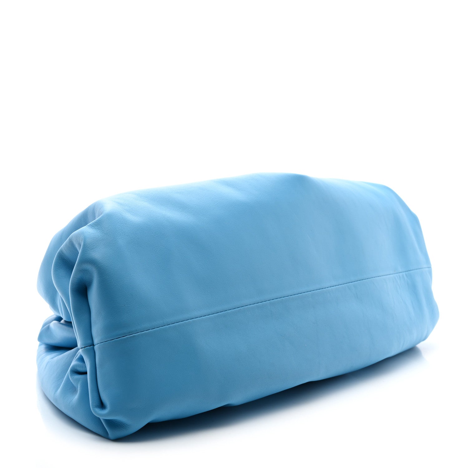 Bottega Veneta Smooth Butter Calf The Pouch Oversized Clutch Sky Blue 4 of 7