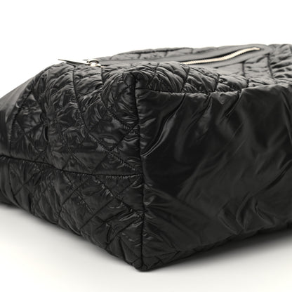 Chanel Nylon Quilted Large Coco Cocoon Tote Black 7 of 8