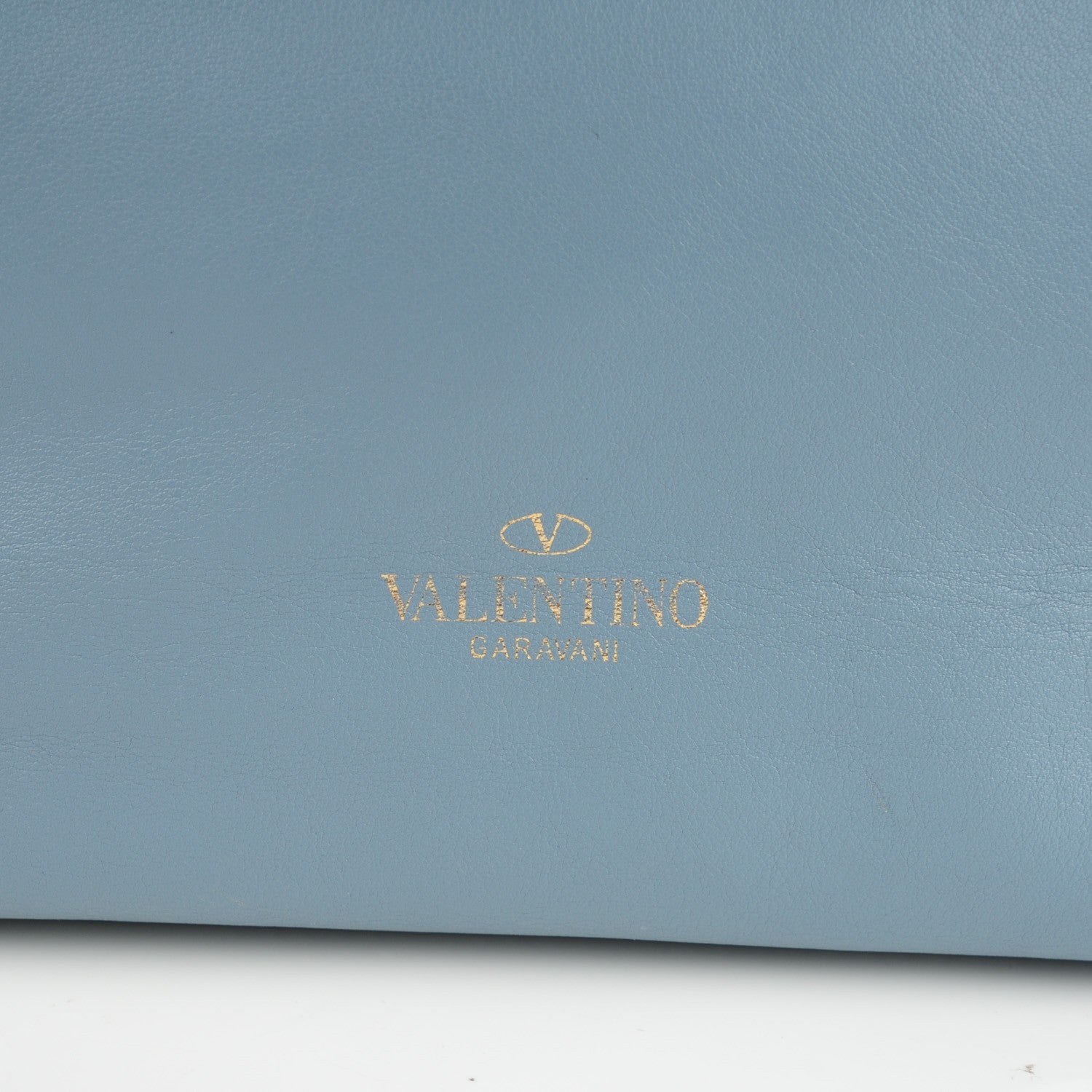 Valentino Garavani Vitello Rockstud Double Handle Tote London Stone 10 of 10
