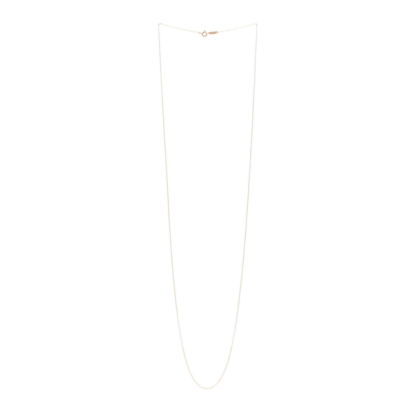 18K Rose Gold Chain Necklace 30"