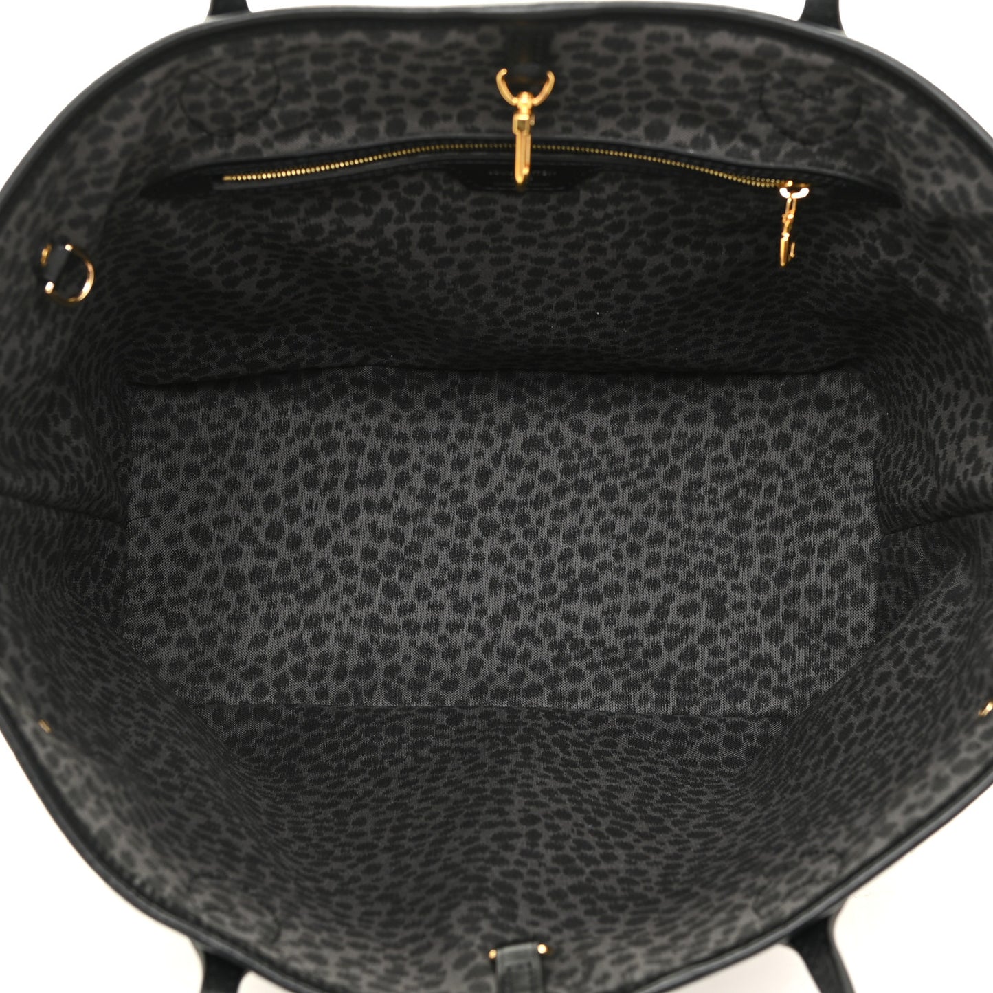 Monogram Giant Wild At Heart Neverfull MM Black
