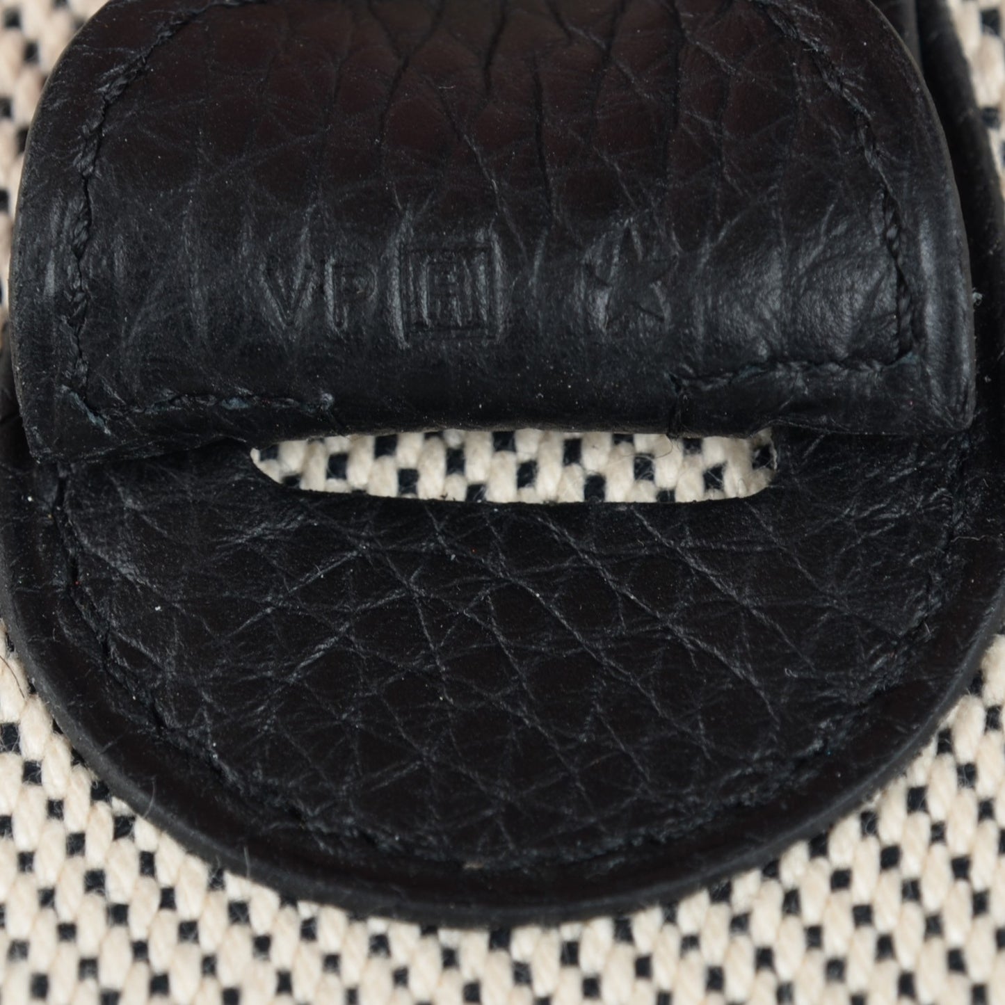 Toile Taurillon Clemence Evelyne III GM Ecru Black