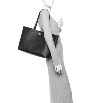 Mulberry Small Classic Grain Bayswater Tote  Black 2 of 12