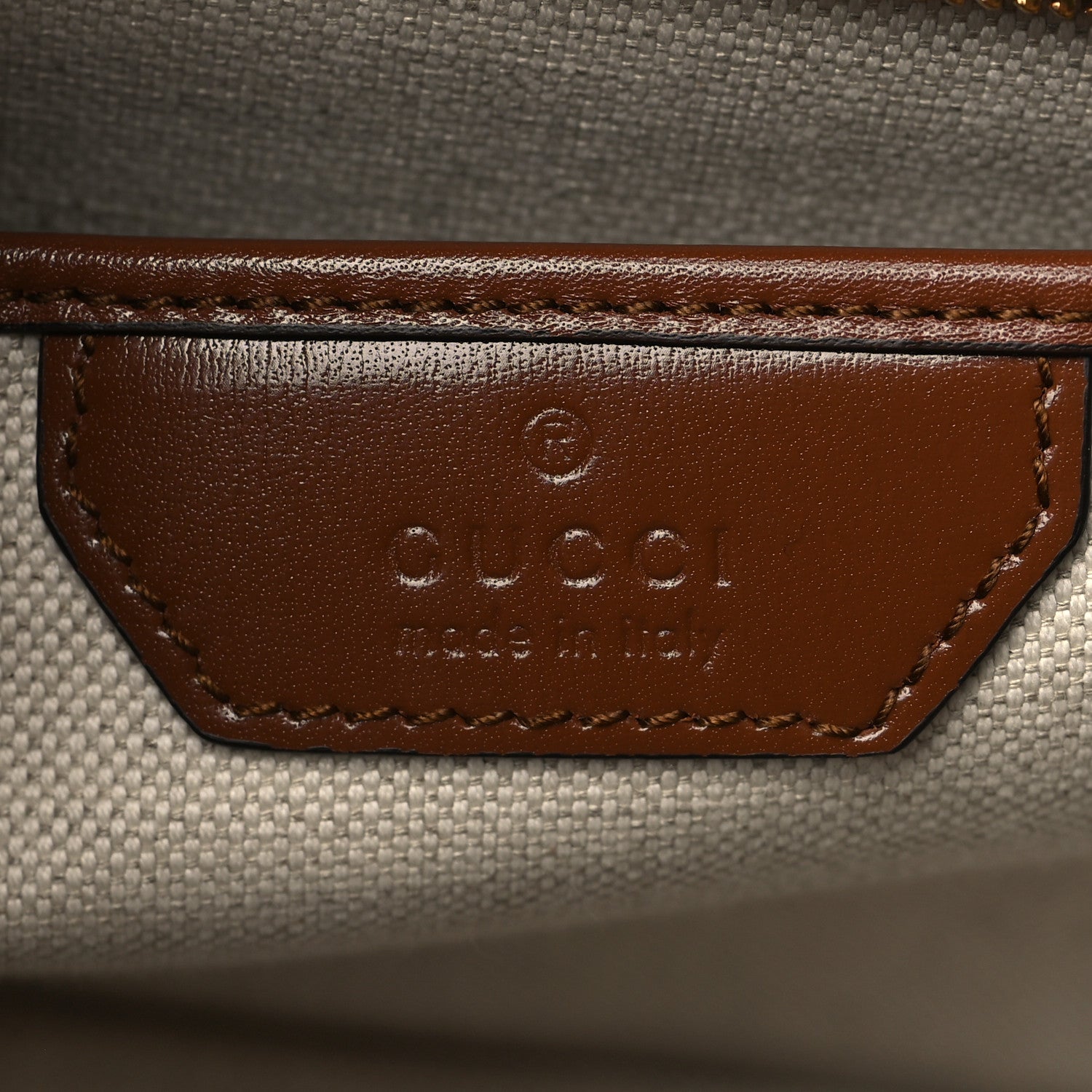 Gucci Boarded Dyana Lux Calfskin Web Medium Bamboo 1947 Top Handle Bag Brown 7 of 7