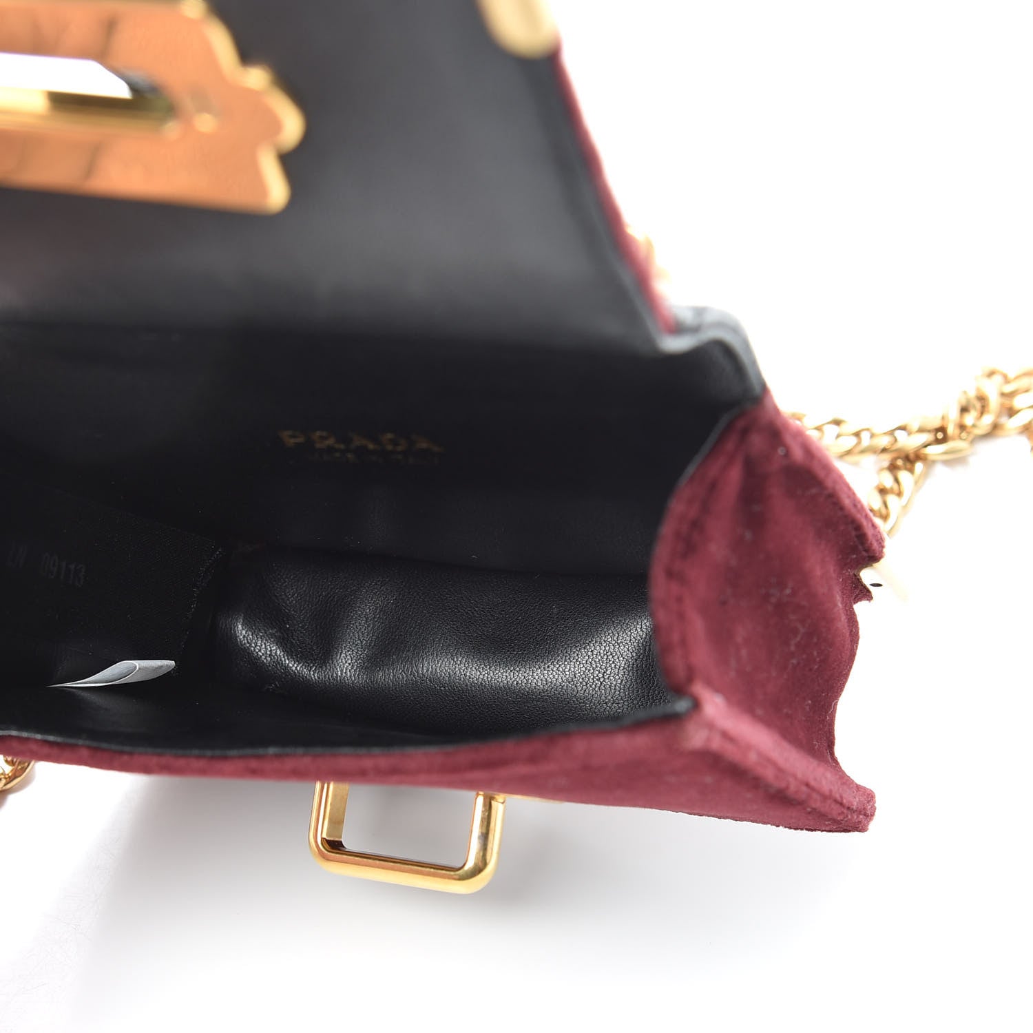 Prada Velvet Crocodile Micro Cahier Bag Ribes Black 5 of 8