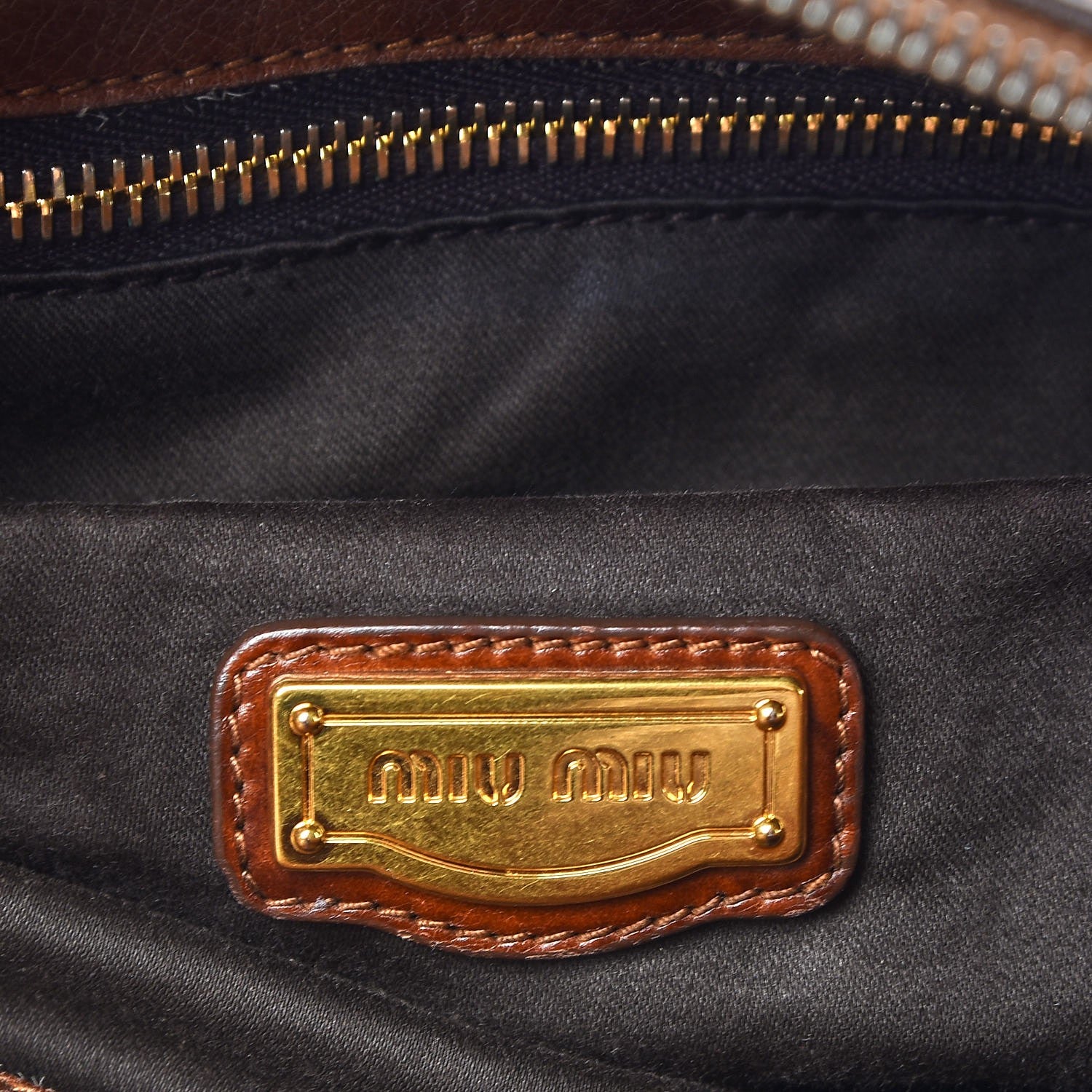 Miu Miu Vitello Lux Medium Bow Bag Palissandro 6 of 12