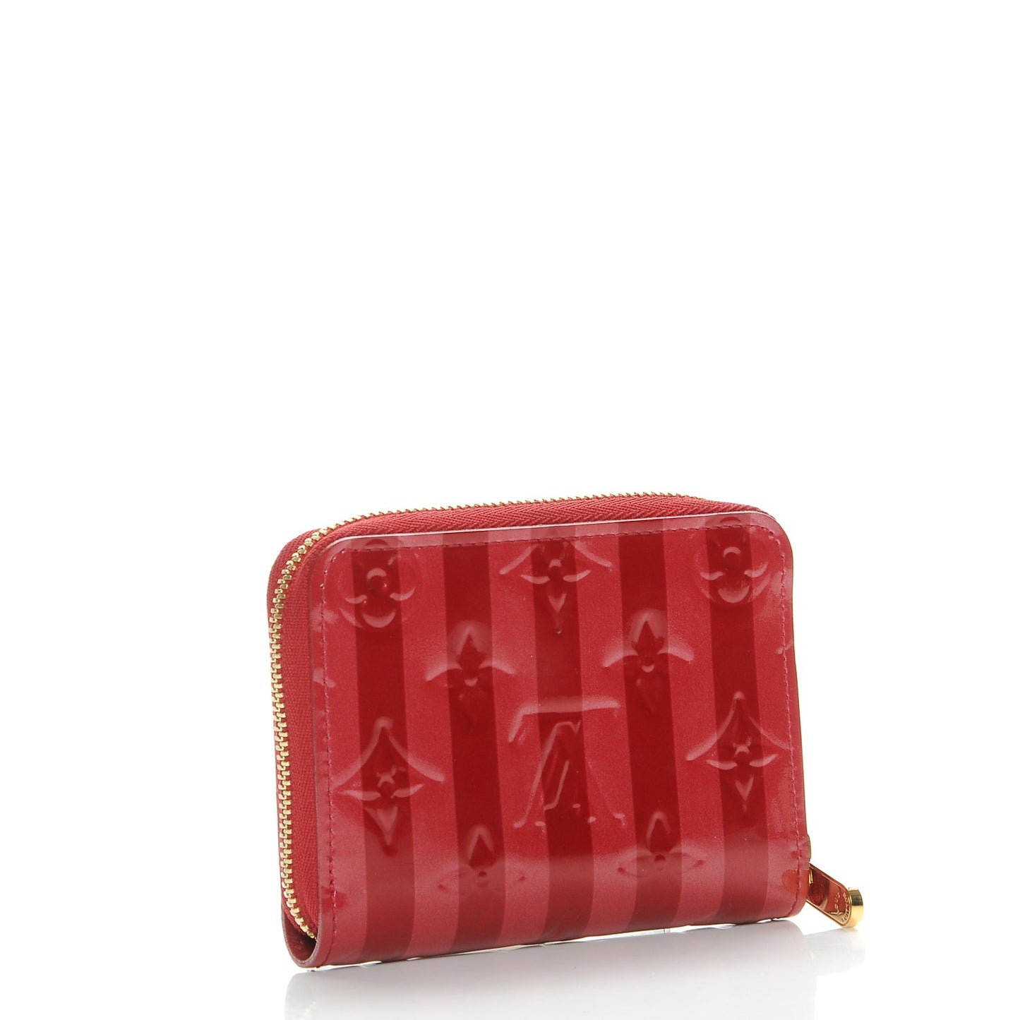 Vernis Rayures Zippy Coin Purse Pomme D'Amour